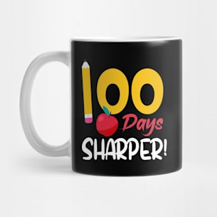 100 Days Sharper Funny School Boys Girls Kids Gift 100 Days Of School Mug